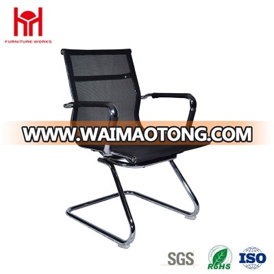 European Style Armrest Steel with chromed Mesh Office chairs