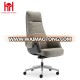 Ergonomic PU Leather High Back Office Chair, Grey